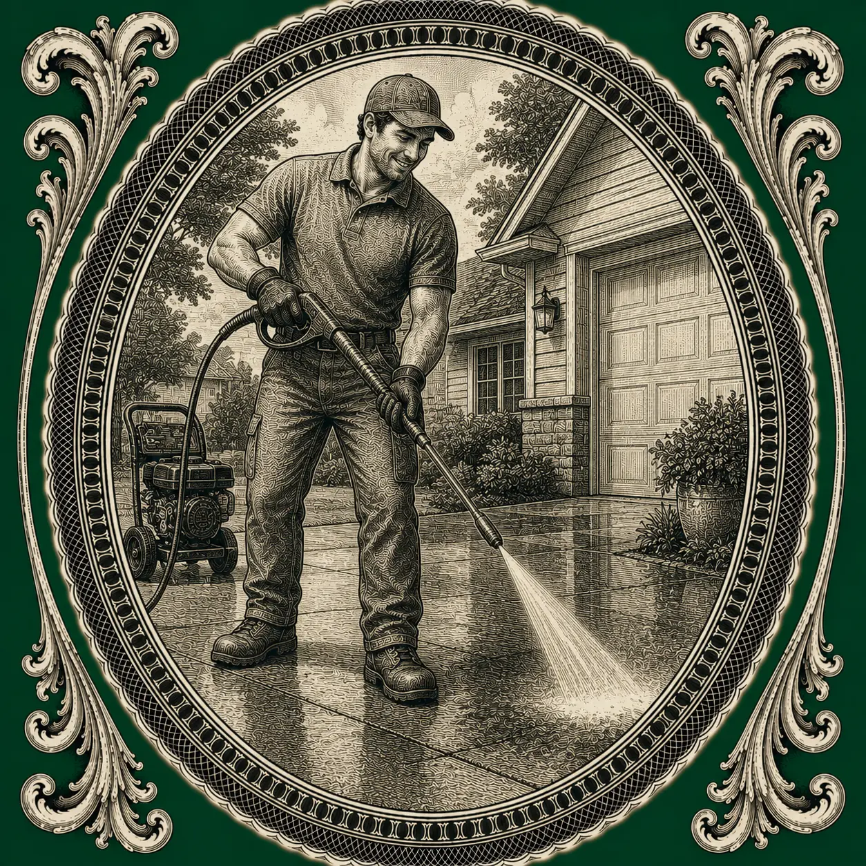 Pressure Washing illustration
