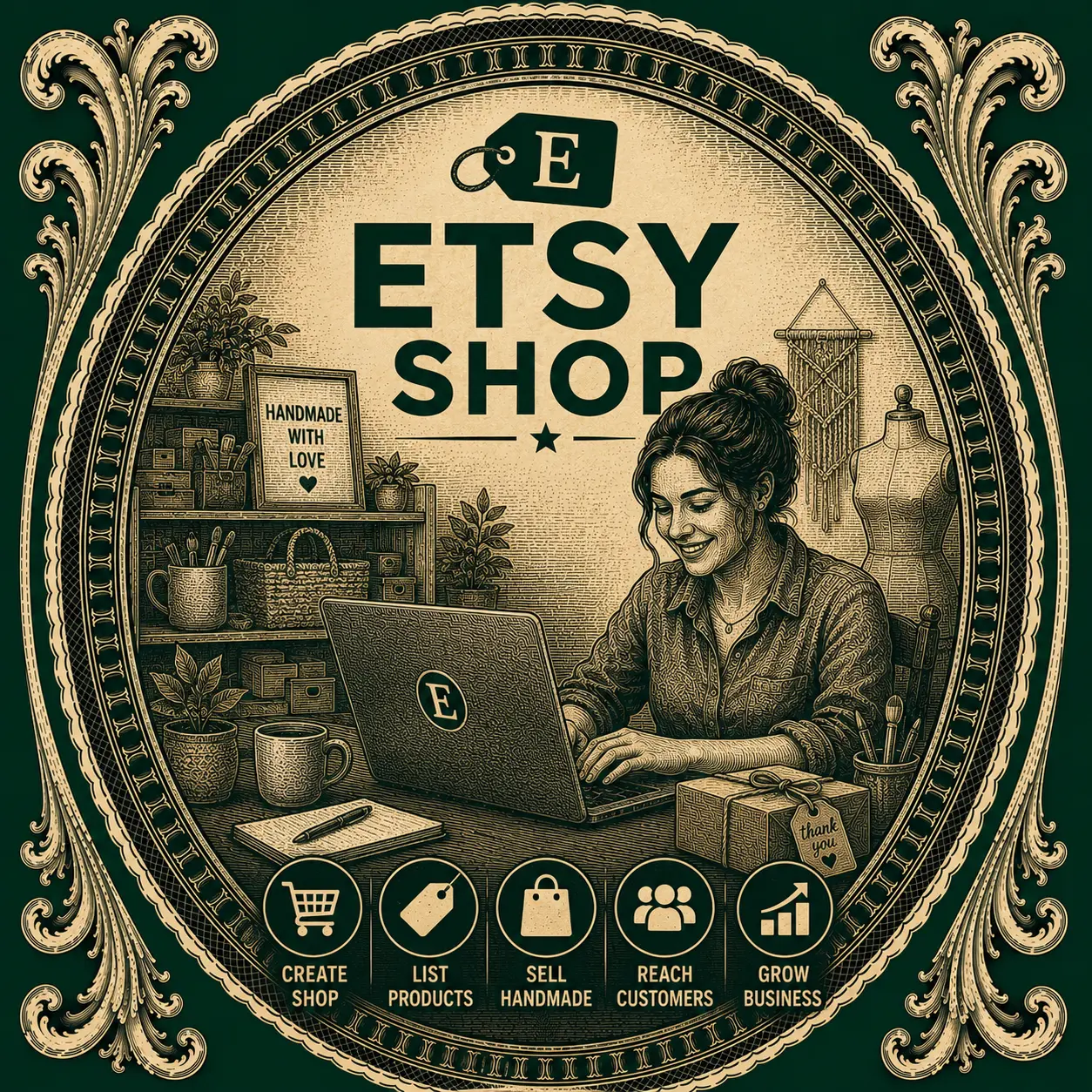 Etsy Shop illustration