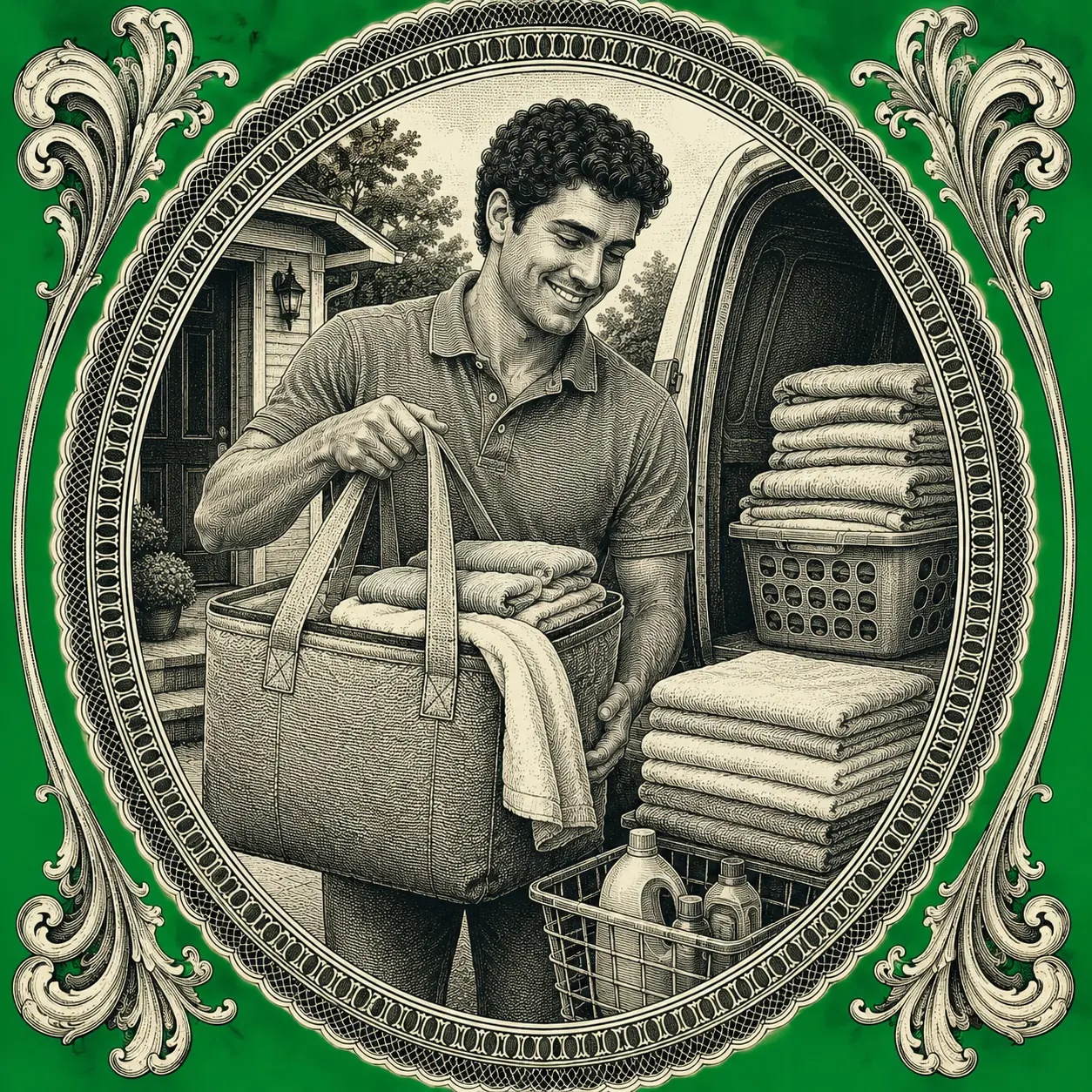 Laundry Pickup & Delivery illustration