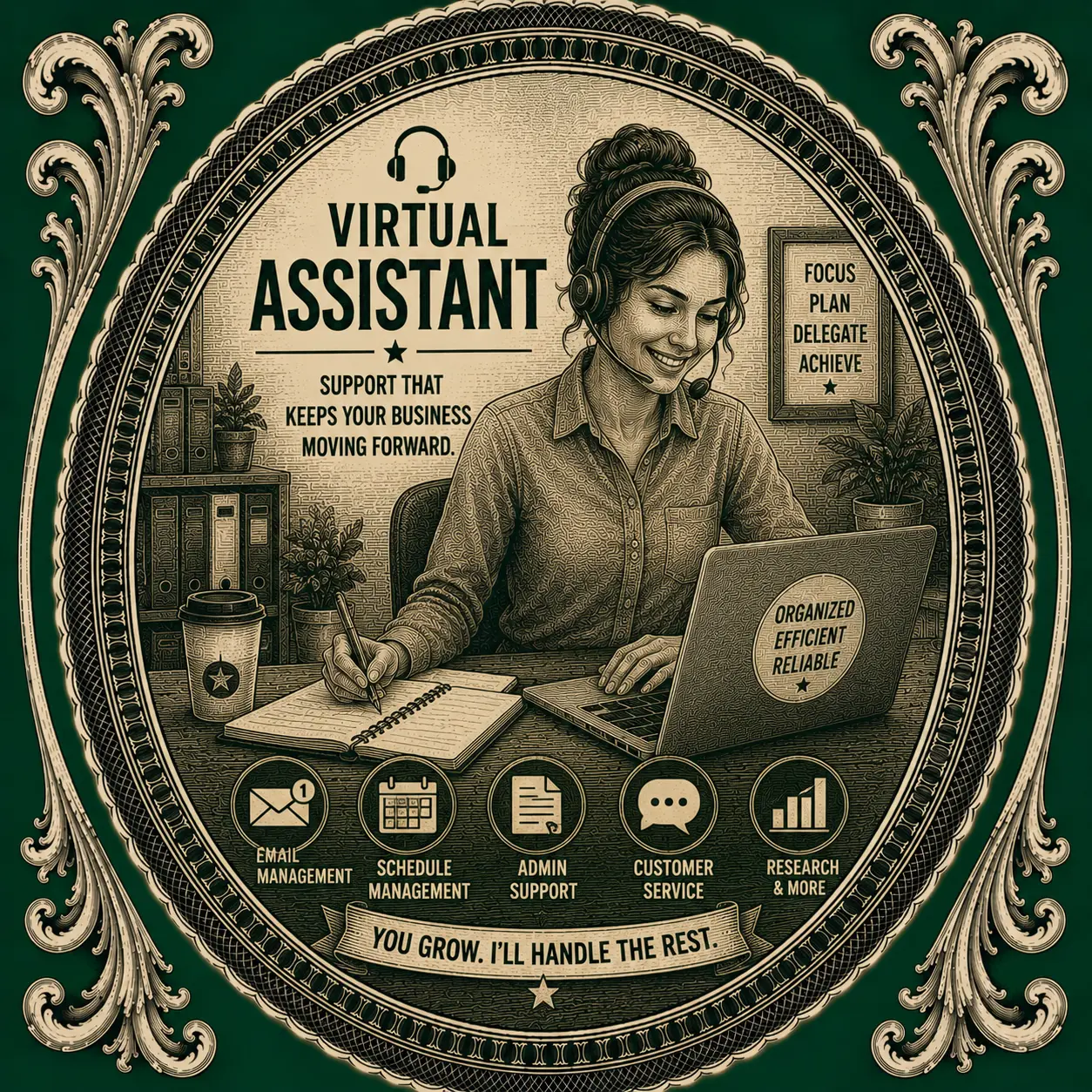 Virtual Assistant illustration