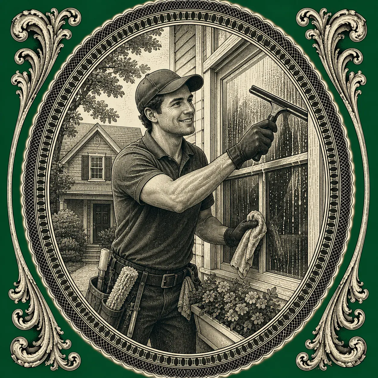 Window Cleaning illustration