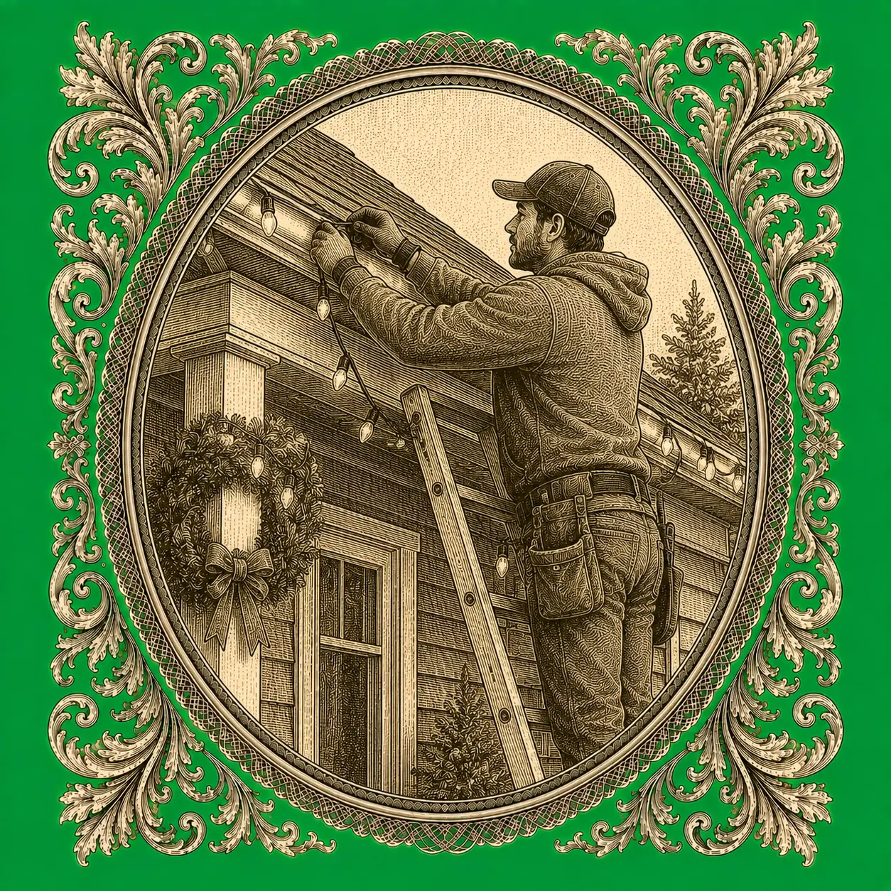 Holiday Decorating & Window Art illustration
