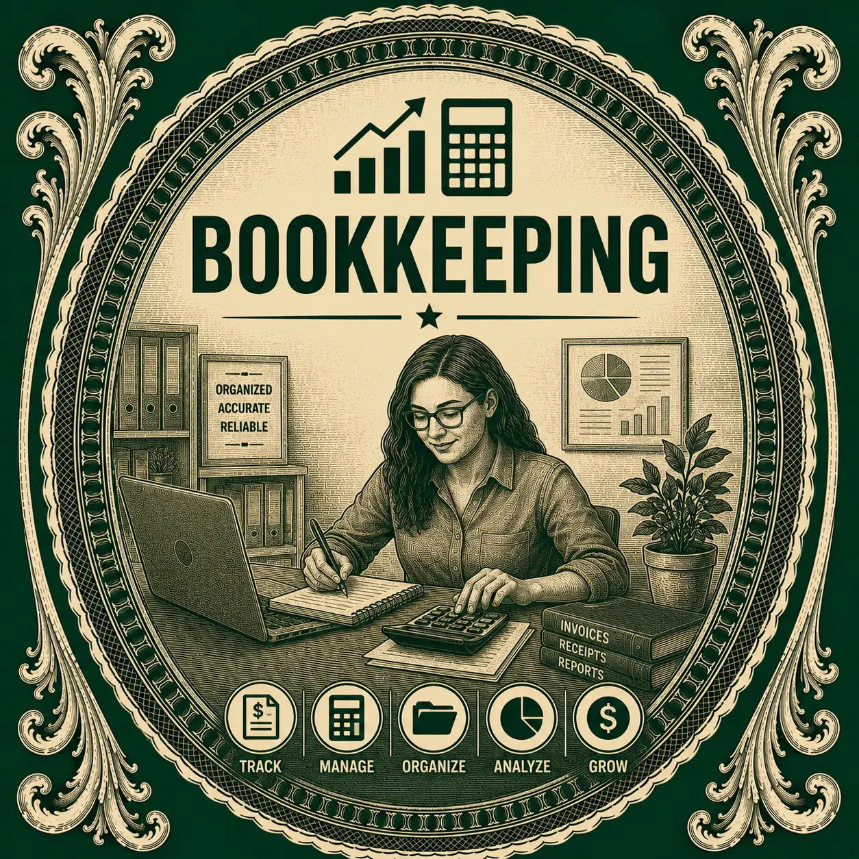 Bookkeeping for Small Businesses illustration