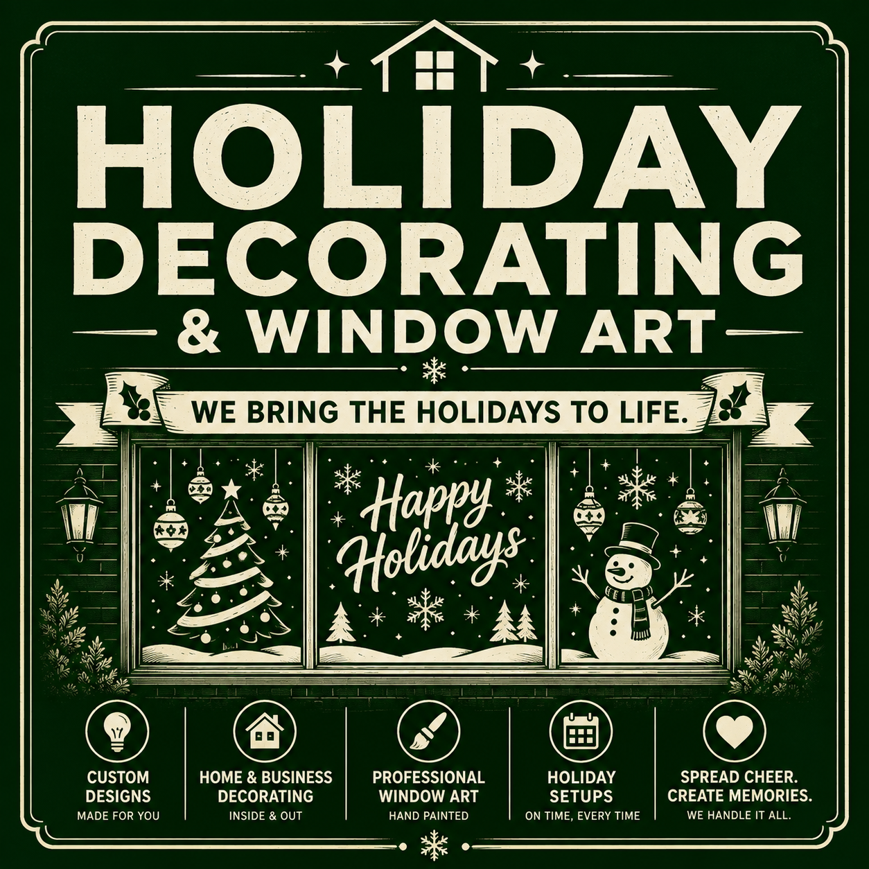 Holiday Decorating & Window Art illustration